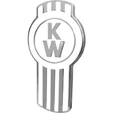 Custom Knobs Kenworth Engraved Hood Emblem - White