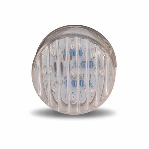 Trux Accessories 2" Round LED Marker Light - Clear Amber (9 Diodes)