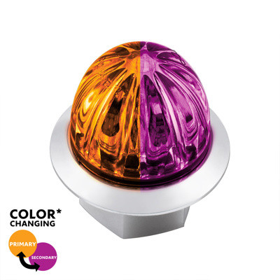 United Pacific 4 LED 3/4" Mini Watermelon Double Fury Light with Clear Lens