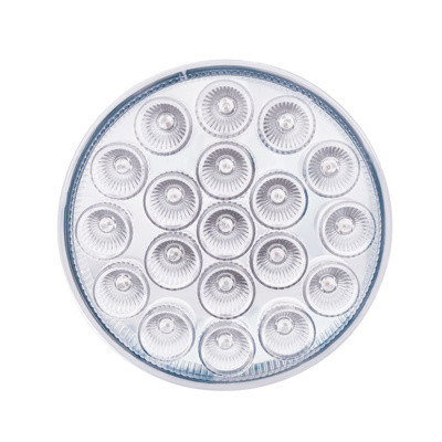 United Pacific 19 LED 4" Round Double Fury Light with Clear Lens - Red/Greem
