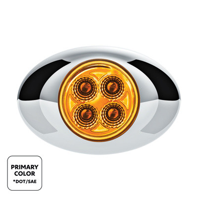 United Pacific 4 LED Double Fury Light - Amber/Blue