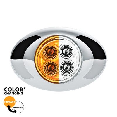 United Pacific 4 LED Double Fury Light - Amber/White