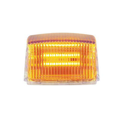 United Pacific 36 LED Square Cab Light - Clear Amber