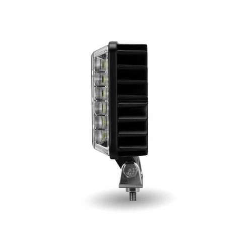Trux Accessories Square Work Light with 360 Degree Side Diodes and Amber Strobe