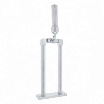 United Pacific 11" Chrome Air Horn Valve Lever with Stand Set