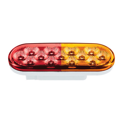 United Pacific Double Fury Oval Light- Red (13 Diodes)
