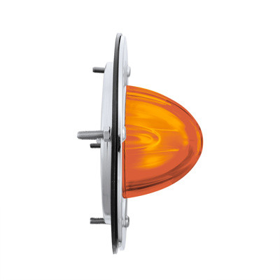United Pacific GloLight Watermelon Sleeper Bunk Kit,  Stainless Steel Bezel- Amber (9 Diodes)