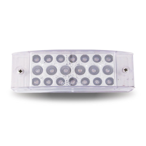 Trux Accessories 2in x 6in Clear Amber LED Trailer Light - Marker