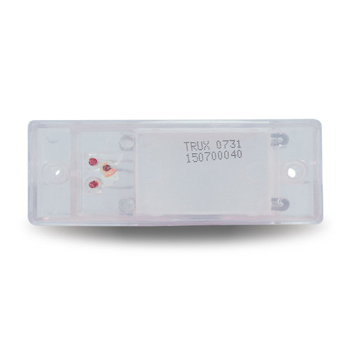 Trux Accessories 2in x 6in Clear Amber LED Trailer Light - Marker