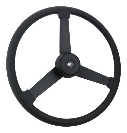 Steering Creations 20" Black Polyurethane Rim Steering Wheel- Beast