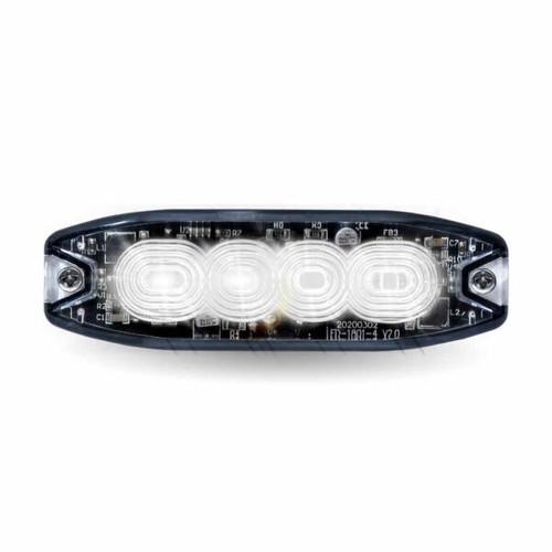Trux Accessories Dual Color Slim Surface Mount Directional Strobe Light (Amber/White)