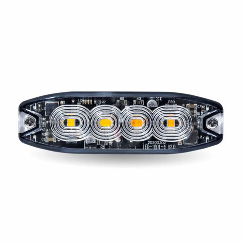 Trux Accessories Dual Color Slim Surface Mount Directional Strobe Light (Amber/Blue)