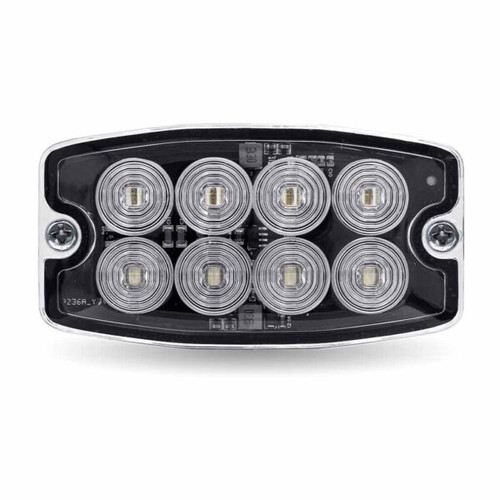 Trux Accessories Dual Solid Color Directional LED Slim Surface Strobe Light – (Amber/Green)