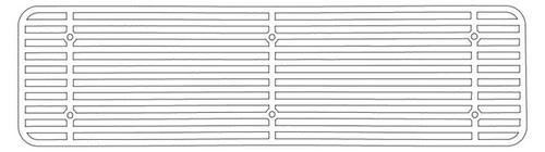 Iowa Customs Series 2 Design Step Plate Insert - 6" x 30"