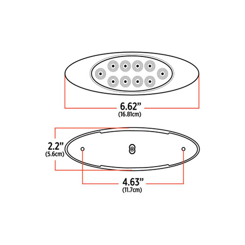 Trux Accessories TRUX M1 Style Marker Light - Amber (10 Diodes) - TLED-G4XA