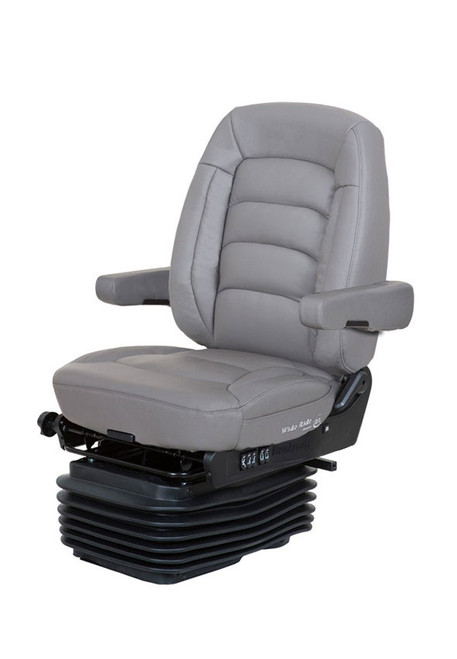 Bostrom Wide Ride with Serta Leather Seat - Grey