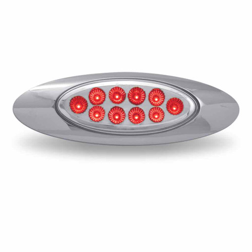 Trux Accessories TRUX Marker M1 Style Clear/Red LED (10 Diodes) - TLED-GXCR