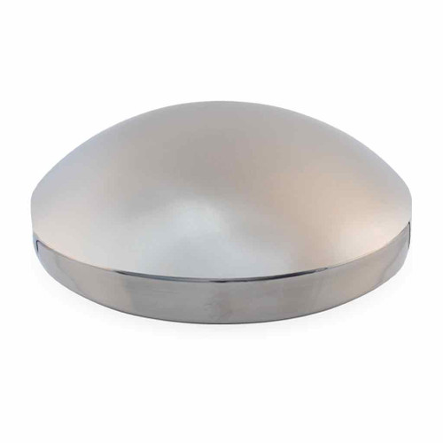 Trux Accessories 8" I.D Dome Rear Hubcap - Stainless Steel