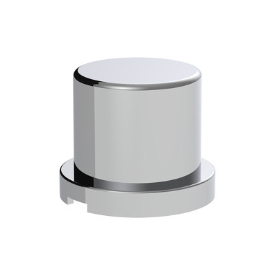 United Pacific 15/16" X 1-3/16" Chrome Frame Nut Cover - Push On (10 Pack)
