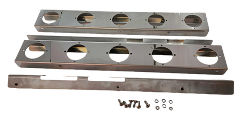 JML Kustoms Peterbilt 589 Strap Mount Front Air Cleaner Watermelon Light Bracket (5 Hole)