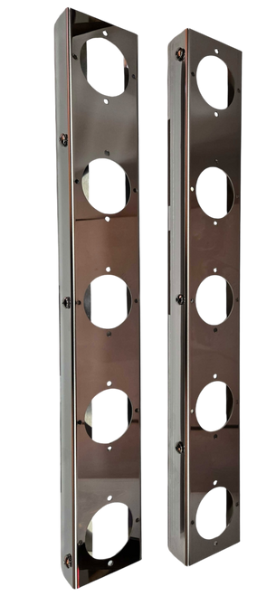 JML Kustoms Peterbilt 589 Strap Mount Rear Air Cleaner Watermelon Light Bracket (5 Hole)