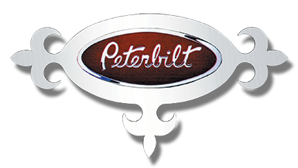 Valley Chrome Peterbilt Hood Emblem Accent - Oval with Spades