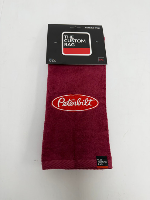 The Custom Rag Embroidered Truck Rag - Peterbilt