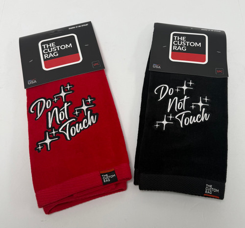 The Custom Rag Embroidered Truck Rag - Don't Touch