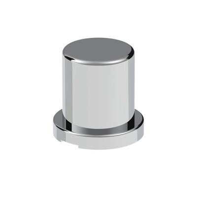 United Pacific 3/4" X 1-1/4" Chrome Plastic Flat Top Nut Covers - Push On (10 Pack)