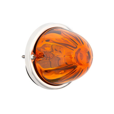 United Pacific Ultraburst Glass Watermelon Flush Mount Kit with Bulb