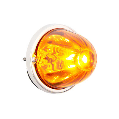 United Pacific Ultraburst Glass Watermelon Flush Mount Kit with Bulb