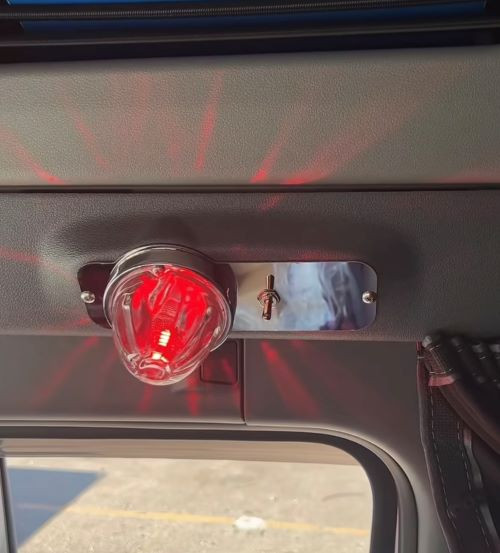 JML Kustoms Above Door Light Panel with (1) Watermelon Light Hole and (1) Switch Hole