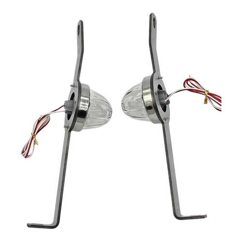 JML Kustoms 18" Kenworth Bumper Brace with Watermelon Hole (Pair)
