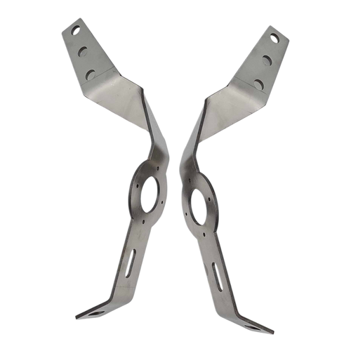 Peterbilt Bumper Brace with One (1) Watermelon Light Hole (Pair)