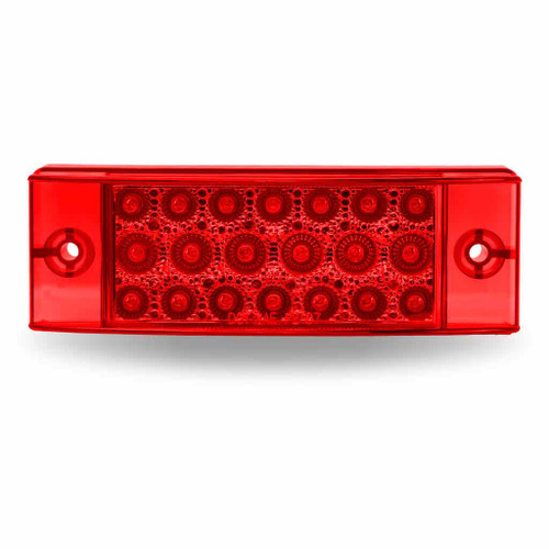 2" x 6" Red Rectangular LED Light (20 Diodes)