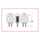 Super Diode Double Face Double Post Square LED- Driver Side