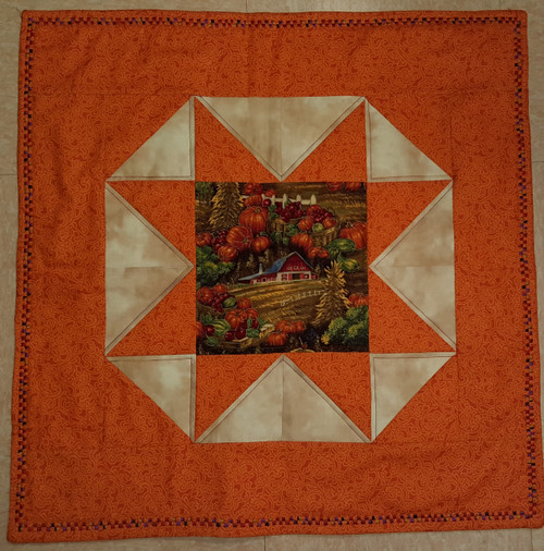 A view of the front of Fall Table Mat (Large) | Reversible 