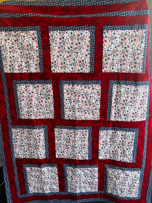Patriotic Squares Quilt