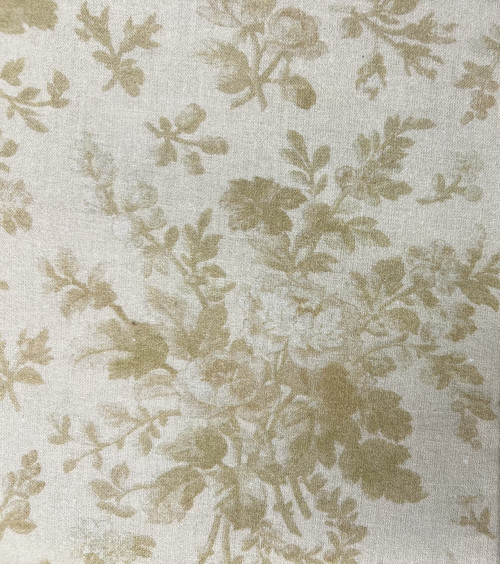 Beige and Cream Florals Wide Backing