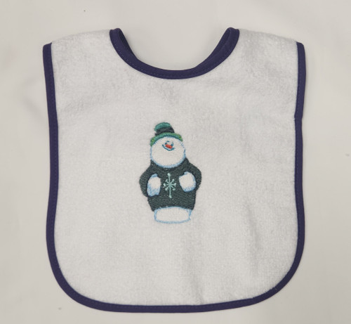 Bundled up Snowman Bib Bundled up Snowman Bib