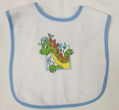 Dark Green Spotted Dinosaur Bib Dark Green Spotted Dinosaur Bib