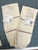 Cross stitch collectibles tea towels purple borders $3.50 EACH