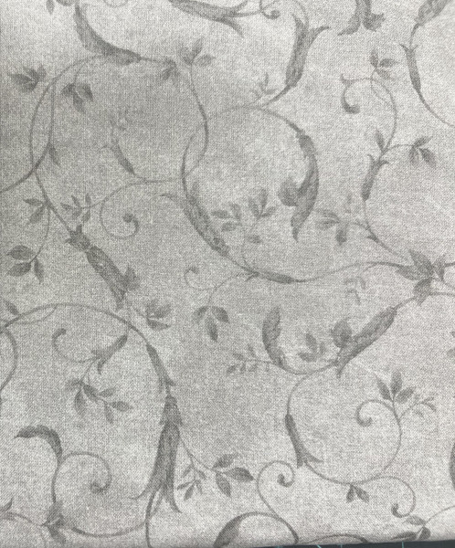 Grey vines and swirls Wide Backing Grey vines and swirls Wide Backing