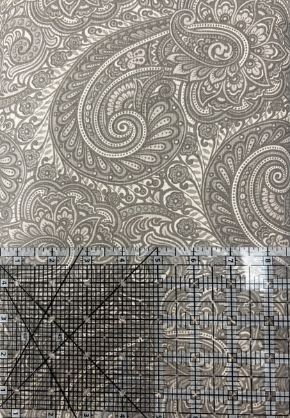 Taupe Paisley Wide Backing Taupe Paisley Wide Backing