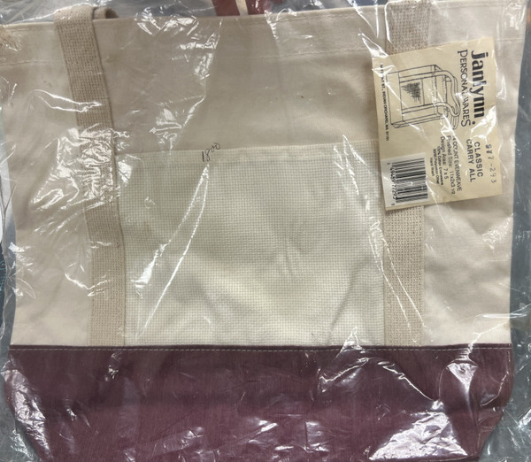 Janlynn classic carry all bag with 14 count even weave