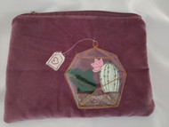 Fill in The Blank: April | Amethyst Velveteen Zipper Pouch Blank with Free Design