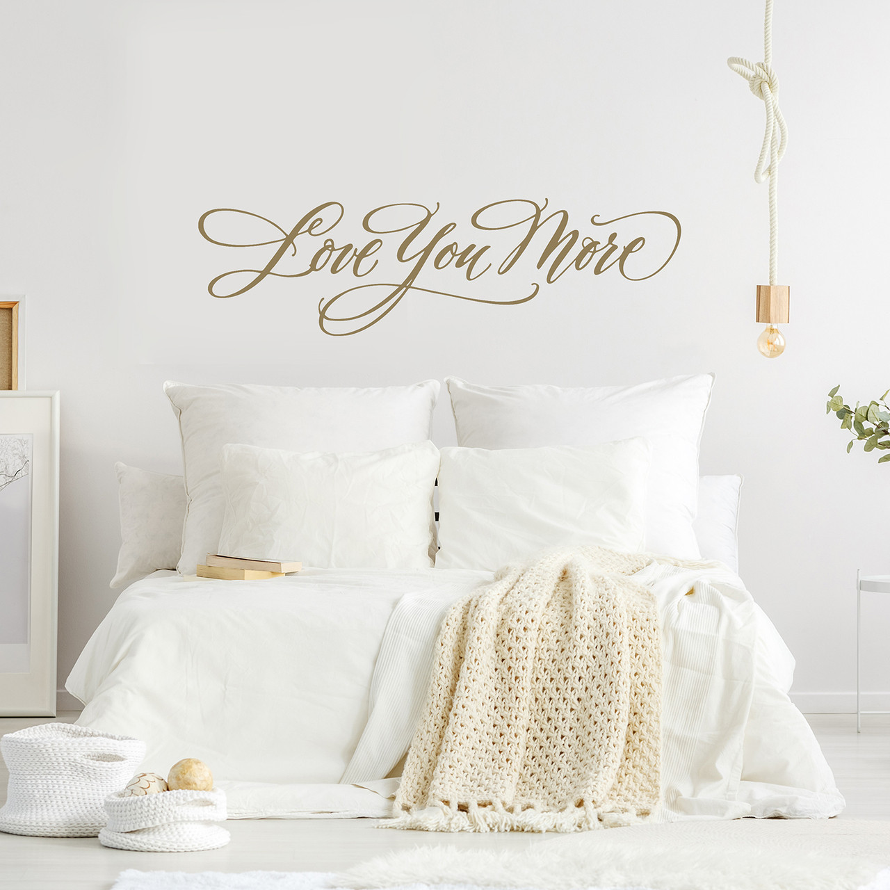 Bedroom Wall Decor | Love You More Wall Decal - Old Barn Rescue