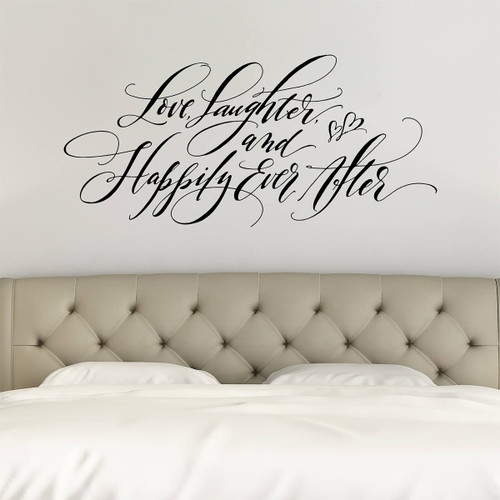 Love, Laughter and Happily Ever After |  Romantic Wall Decals