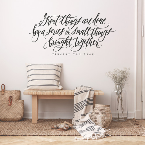 Great things are done wall decal