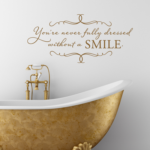 You&#39;re never fully dressed without a smile Decal - Old Barn Rescue